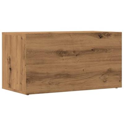 LP Opbergbox 69,5x34x36 cm bewerkt hout artisanaal eikenkleurig LP Opbergbox 69,5x34x36 cm bewerkt hout artisanaal eikenkleurig