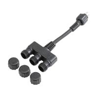 FIAP 3251 Verdeler 3-voudig 3 cm Zwart - thumbnail