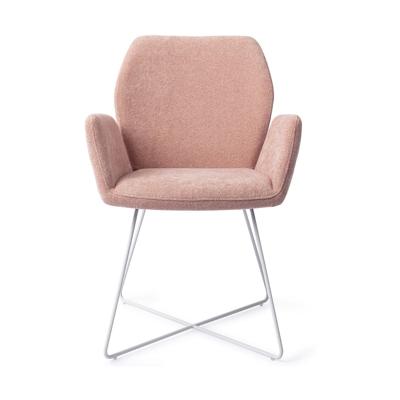 Jesper Home Eetkamerstoel 'Misaki' Cross White, kleur Anemone