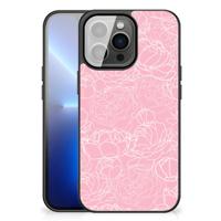 iPhone 13 Pro Max Bloemen Hoesje White Flowers - thumbnail