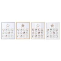 Fotolijsten Home ESPRIT Kristal Hout MDF 40,5 x 2 x 49,5 cm (4 Stuks) - thumbnail