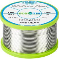 Felder ISO-Core Clear SAC305 Soldeertin Spoel Sn96,5Ag3Cu0,5 0.500 kg 1 mm - thumbnail