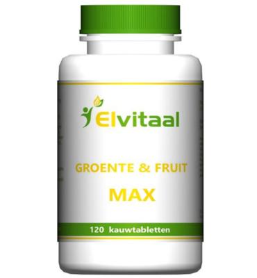 Elvitum Groente en fruit max 120 Kauwtabletten Elvitum Groente en fruit max 120 Kauwtabletten