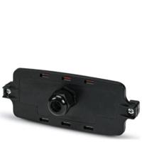 Phoenix Contact ECS-P-122X169-S-UV1-CG Frontplaat (l x b x h) 62 x 163 x 30 mm PC Zwart 5 stuk(s) - thumbnail