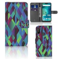 Xiaomi Mi A2 Lite | Book Case | Abstract Green Blue - thumbnail