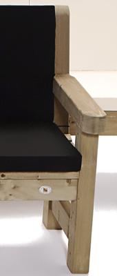 2-zitskussen antraciet Talen Buitenmeubelen - Talen buitenmeubelen