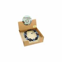 Edelstenen Shamballa Armband Sodaliet - thumbnail