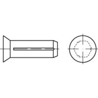 TOOLCRAFT TO-5439174 Verzonken groefpennen (Ø x l) 2 mm x 10 mm Staal 500 stuk(s) - thumbnail