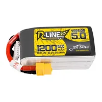 Tattu LiPo accupack 22.2 V 1200 mAh Aantal cellen: 6 150 C Block XT60 - thumbnail