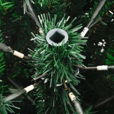 VidaXL Kunstkerstboom met scharnieren en rode bessen 150 cm