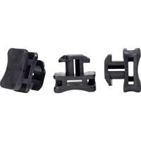 HellermannTyton ACFM2W10PT6 Kabelbindervoetje Profielrail 151-02858 Hittebestendig, Stootbestendig Zwart 500 stuk(s) - thumbnail