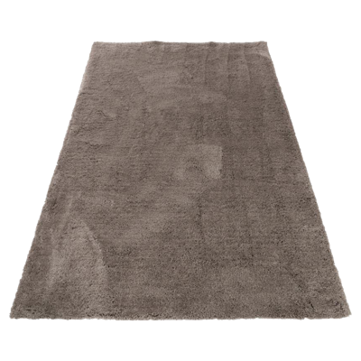 J-Line Vloerkleed Effen Lang Polyester Grijs