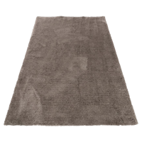 J-Line Vloerkleed Effen Lang Polyester Grijs - thumbnail