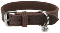 TRIXIE HALSBAND HOND RUSTIC VETLEER DONKERBRUIN 34-40X2,5 CM - thumbnail