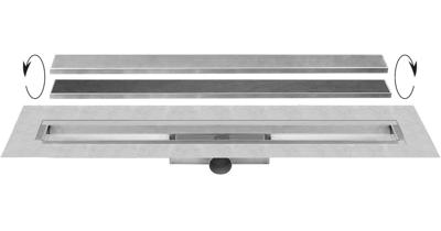 Easy Drain Compact TAF afvoergoot enkele plaat 80cm 30mm met Zero design rooster RVS edcomtaf800-30 Easy Drain Compact TAF afvoergoot enkele plaat 80cm 30mm met Zero design rooster RVS edcomtaf800-30