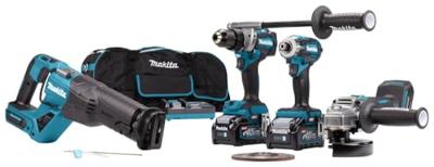 Makita DK0126G401 Accu combiset 4-delig XGT 40V Max 4.0Ah in tas Makita DK0126G401 Accu combiset 4-delig XGT 40V Max 4.0Ah in tas