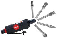 RUKO Pneumatische slijper 1/4 (6.3 mm) 6.2 bar Incl. accessoires, Incl. koffer - thumbnail