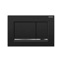Geberit Sigma 20 (ex Sigma 30) bedieningspaneel glans zwart/chroom voor Sigma reservoirs 8cm (UP720) en 12cm (UP320) - thumbnail