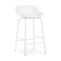 Normann Copenhagen Hyg barkruk H65 White staal - thumbnail