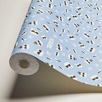 AS Creation Karl Lagerfeld Blauw behang | 378431 - thumbnail