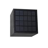 QAZQA Buiten wandlamp zwart met dimlicht en sensor op solar - - thumbnail