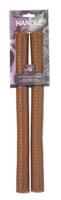 Velo Stuurgrepen leer 40 cm ø2 cm bruin per set - thumbnail
