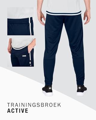 JAKO 8495 Trainingsbroek Active - Marine/Wit - XL