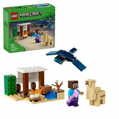 LEGO 21251 Minecraft Steve's woestijnexpeditie, videogamespeelgoed, bioom met huis en minifiguren - thumbnail