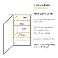 Simplehuman Afvalemmer In-Cabinet 10 liter (zwart) - thumbnail