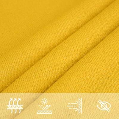 VidaXL Zonnezeil 160 g/m² 3/4x2 m hdpe geel