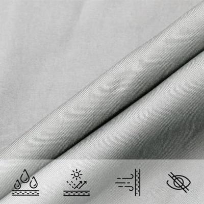 VidaXL Zonnezeil 3,6x3,6x3,6 m 100% polyester oxford lichtgrijs