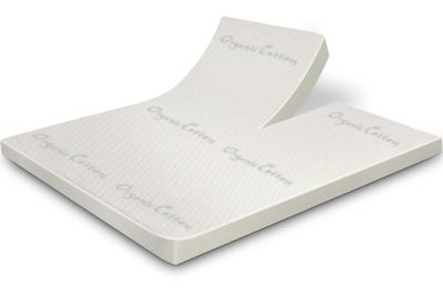 Splittopper Organic Cotton Traagschuim 240x200 dikte 7 cm Splittopper Organic Cotton Traagschuim 240x200 dikte 7 cm