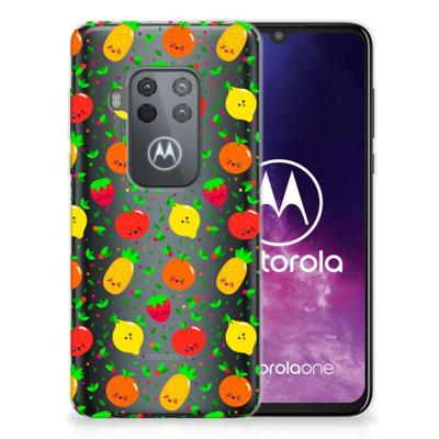 Motorola One Zoom | Siliconen Case | Fruits