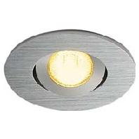 SLV Inbouwspot New Tria Mini DL Set Round geborsteld aluminium 113976