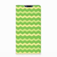 Huawei P30 Hoesje met Magneet Waves Green - thumbnail