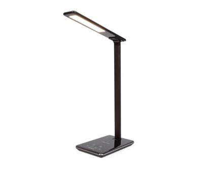 Perel Dimbare Bureaulamp + Draadloze Oplader - 48 Leds - Zwart Perel Dimbare Bureaulamp + Draadloze Oplader - 48 Leds - Zwart