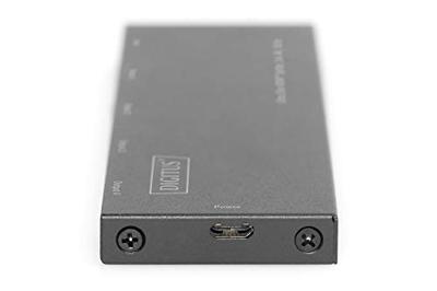 Digitus DS-45323 4 poorten HDMI-splitter LED-weergave, Met metalen behuizing, Ultra HD-geschikt 4096 x 2160 Pixel Zwart Digitus DS-45323 4 poorten HDMI-splitter LED-weergave, Met metalen behuizing, Ultra HD-geschikt 4096 x 2160 Pixel Zwart