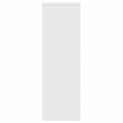 Plantenstandaards 2 st 33x33x100 cm bewerkt hout wit
