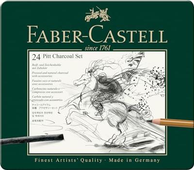 Faber Castell Houtskoolset Pitt Monochrome Faber Castell Houtskoolset Pitt Monochrome