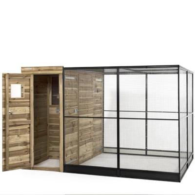 Voldux Voliere R9 rechts 285 x 200 x 190 cm Voldux Bruin