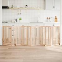 Hondenhek inklapbaar 6 panelen 300 cm populierenhout - thumbnail