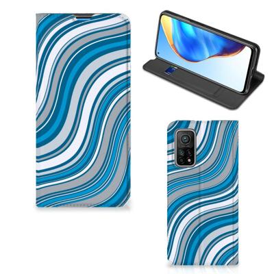 Xiaomi Mi 10T | 10T Pro | Hoesje met Magneet | Waves Blue
