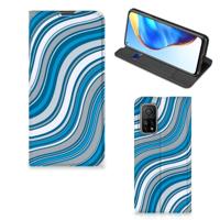 Xiaomi Mi 10T | 10T Pro | Hoesje met Magneet | Waves Blue - thumbnail