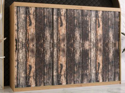 Kledingkast TODY 2 schuifdeuren 250 cm artisan eik Kledingkast TODY 2 schuifdeuren 250 cm artisan eik