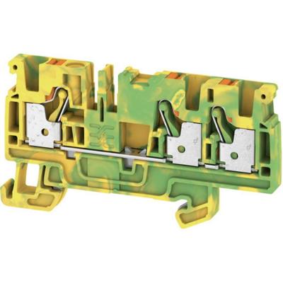 Weidmüller 2051410000 Doorgangsklem 6.10 mm Spanveer Geel, Groen 50 stuk(s) Piece
