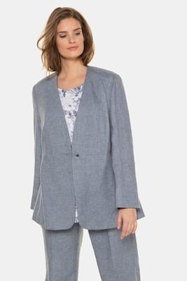 Ulla Popken Pepita blazer - Grote Maten Ulla Popken Pepita blazer - Grote Maten