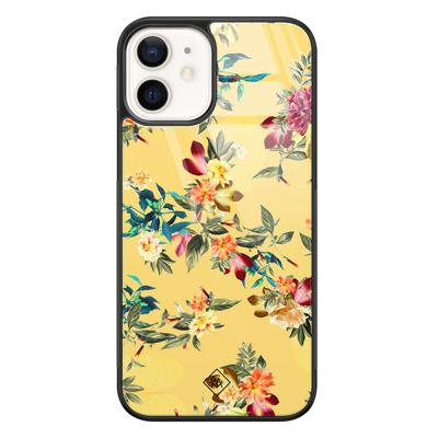 iPhone 12 glazen hardcase - Florals for days iPhone 12 glazen hardcase - Florals for days