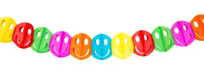 Folat BV Papieren minislinger - lachgezicht, 2mtr.