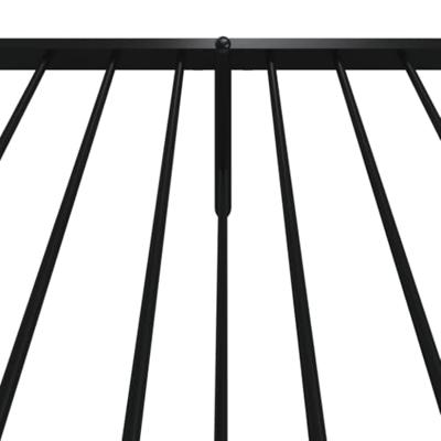 Bedframe met hoofd- en voeteneinde metaal zwart 80x200 cm Bedframe met hoofd- en voeteneinde metaal zwart 80x200 cm