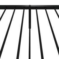 Bedframe met hoofd- en voeteneinde metaal zwart 80x200 cm - thumbnail